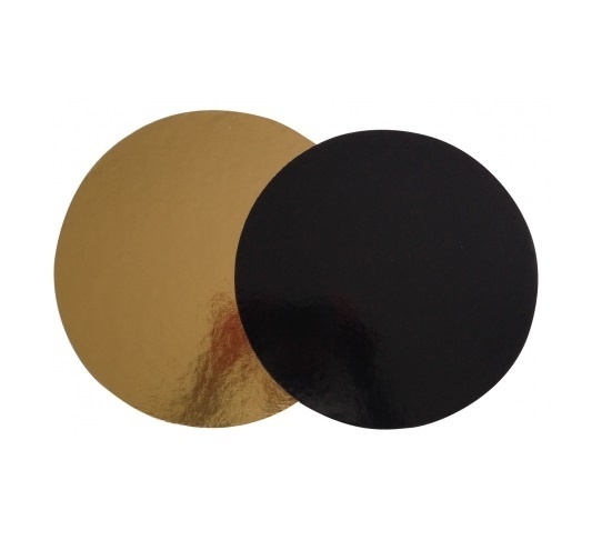 Підложка кругла золота чорна D32см, h-3 мм - 50 шт. 7989 фото